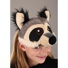 HalloweenCostumes.com    Raccoon Plush Headband & Tail Costume Kit, Black/Gray/Brown - 2 of 4