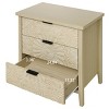 Ornate Cabinet With Intricate Carvings,Storage Cabinet With 3 Drawers,Bedroom Furniture,Living Room Cabinet With Drawers-Maison Boucle - 3 of 4