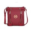 MKF Collection Lilian Vegan Leather Women’s Crossbody Purse Functional by Mia K - 2 of 4