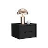 Grungis WideWall Mounted Floating Nightstands with Drawer,Space-Saving Bedside Table for Bedroom Furniture - 2 of 4