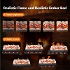 ZAFRO Electric Fireplace Log Set Heater, 21" Vintage Design Portable Freestanding Fireplace Log Heater,Realistic Flames,Realistic Ember Bed for Home - 3 of 4