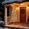 Costway 6 FT Lighted Birch Tree with 320 White Light LED Lights Weighted Base for Christmas - 4 of 4