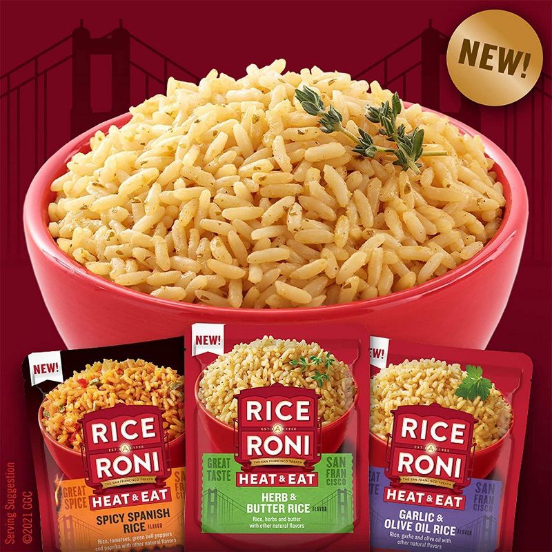 Rice-A-Roni Heat &#38; Eat 3 Flavor Variety Rice - 6pk, 2 of 3
