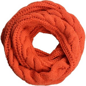 Zuppad Womens Thick Ribbed Knit Winter Infinity Circle Loop Scarf - 1 of 4