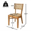 Christopher Knight Home Skirk 7 Piece Patio Rustic Acacia Wood Dining Set with Slatted Table - 4 of 4