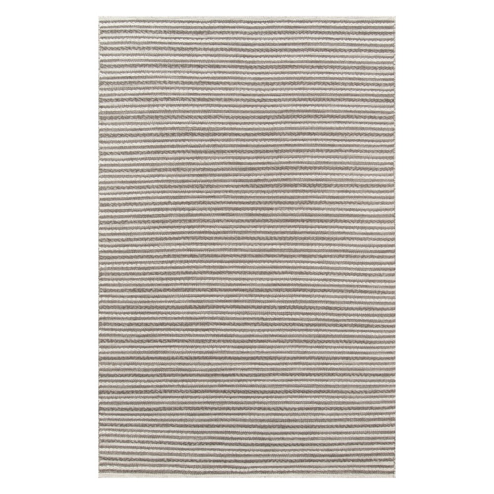  Stripe Woven Accent Rug Natural