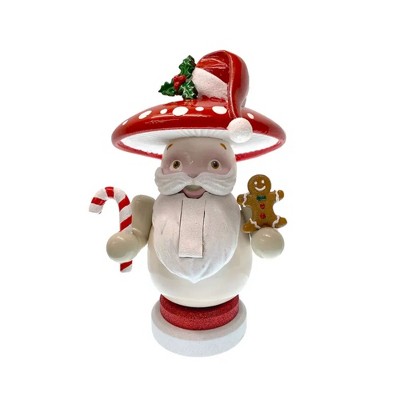 Kurt Adler Wooden Nutcracker, Merry Little Mushroom, 12"