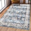 Vintage Floral Print Living Room Rugs, Washable Soft Non Slip Bedroom Carpet, Low Pile Floor Rugs for Dining Room - 3 of 4