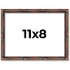 PosterPalooza | 11x8 Thin Bamboo Picture Frame, UV Acrylic, 2 Finishes - Gold and Brown - 2 of 4
