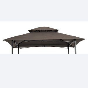Gulches 8x5 Ft Double Tiered Grill Gazebo Canopy - Durable Replacement Roof Cover for BBQ Tents, Perfect for Outdoor Cooking and Entertaining - 1 of 4