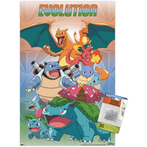 Trends International Pokémon - Evolution Trio Unframed Wall Poster Prints - image 1 of 4