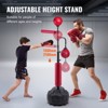 VEVOR Boxing Speed Trainer,Punching Bag with Stand, Reflex Boxing Bag for Teens & Adults, Height Adjustable Free Standing Strike Bag Set with Gloves - 4 of 4