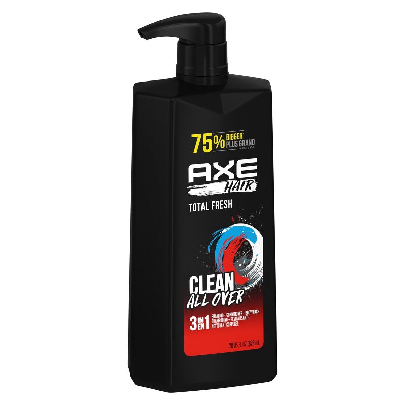 Axe Clean Fresh 3-in-1 Body Wash + Shampoo + Conditioners - 28 fl oz, 6 of 7