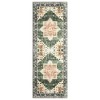 Washable Vintage Persian Area Rug Floral Print Distressed Oriental Rug - 2 of 4