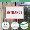Unique Bargains Aluminum Reflective Rust Free Waterproof Entrance Sign 2 Pcs - 3 of 4