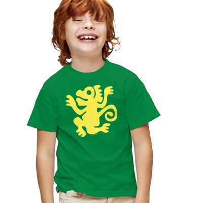 Boys' Short Sleeve Legends Of the Hidden Temple Green Monkeys T-Shirt