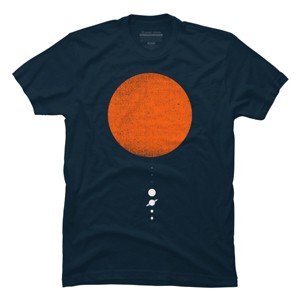 Men's Design By Humans Minimal Solar System By geekchictees T-Shirt - 1 of 4