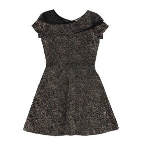 bar III Womens Metallic Fit & Flare Dress - 1 of 2