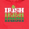 Men's - Instant Message - Irish Retro Repeat Graphic Fleece Pullover Hoodie - 2 of 4