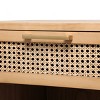 Olivia & May Wood Accent Table: Rattan Drawer, No Assembly, Indoor Use, Modern Style - 2 of 4
