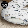 Sweet Jojo Designs Boy Support Nursing Pillow Cover (Pillow Not Included) Vintage Airplane Green Blue and Yellow - 3 of 4