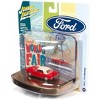 1964 1/2 Ford Mustang Rangoon Red w/Red Interior w/Collectible Tin Display "Introducing The Ford Mustang" 1/64 Diecast Model Car by Johnny Lightning - 3 of 3