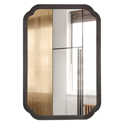 WallBeyond Rounded Corner Arch Wall Wood Mirror - image 1 of 4