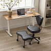 Mshliw Ergonomic Cross-Legged Meditation Chair with Lumbar Support, Height-Adjustable Cushion, Casters and 360° Rotation, Dining Chair, for Office - 3 of 4