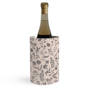 Schatzi Brown Ingrid Floral Ivory Bone Wine Chiller - 1 of 2