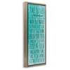 Stupell Industries Bathroom Rules on Turquoise Black Framed Floater Canvas Wall Art - 3 of 4