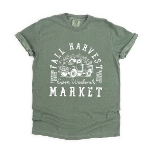 Simply Sage Market Women's Fall Harvest Market Short Sleeve Garment Dyed Tee - 1 of 4