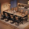 Dining Table Set , Kitchen Table with Upholstered Chairs, Wood Kitchen Dining Room Table Set with Corner Protector for Small Space, Apartment - 4 of 4