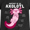 Girls' - Instant Message - Anatomy Of An Axolotl Fitted Short Sleeve Graphic T-Shirt - 2 of 4