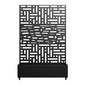 Lirago Iron Arch Mobile Planter Box (1-Piece)-Raised Garden Bed Elevated Planter with Trellis Privacy Screen 38 Gallon Capacity - 1 of 4