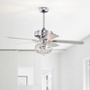 Warehouse Of Tiffany Ailani 52" Chrome Polished Finish Crystal-Diamond Glam Style Fan with Remote Control - 2 of 3