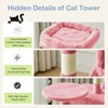 Bestier 44 inch Cat Tree Tower, Multi-Cat Climbing Tower with, Natural Sisal Scratching Posts, Extended Platform, Hammock - 4 of 4