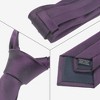 INSPIRE CHIC Men's Solid Color Classic Textured Neck Ties for Formal - 3 of 4