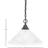 Toltec Lighting Any 1 - Light Pendant in  Dark Granite with 16" Italian Bubble Shade - 2 of 2