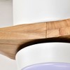 YUHAO 52 Inch Flush Mount  Quiet 6 Speed DC Motor Ceiling Fan with Light, 3 Walnut Wood Blades - 3 of 4
