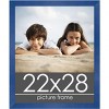 PosterPalooza | Classic Modern Blue Picture Frame - UV Acrylic, Foam Board Backing, Hanging Hardware - 2 of 4