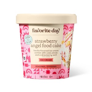 Angel Food Cake Frozen Ice Cream - 16oz - Favorite Day™ - 1 of 3