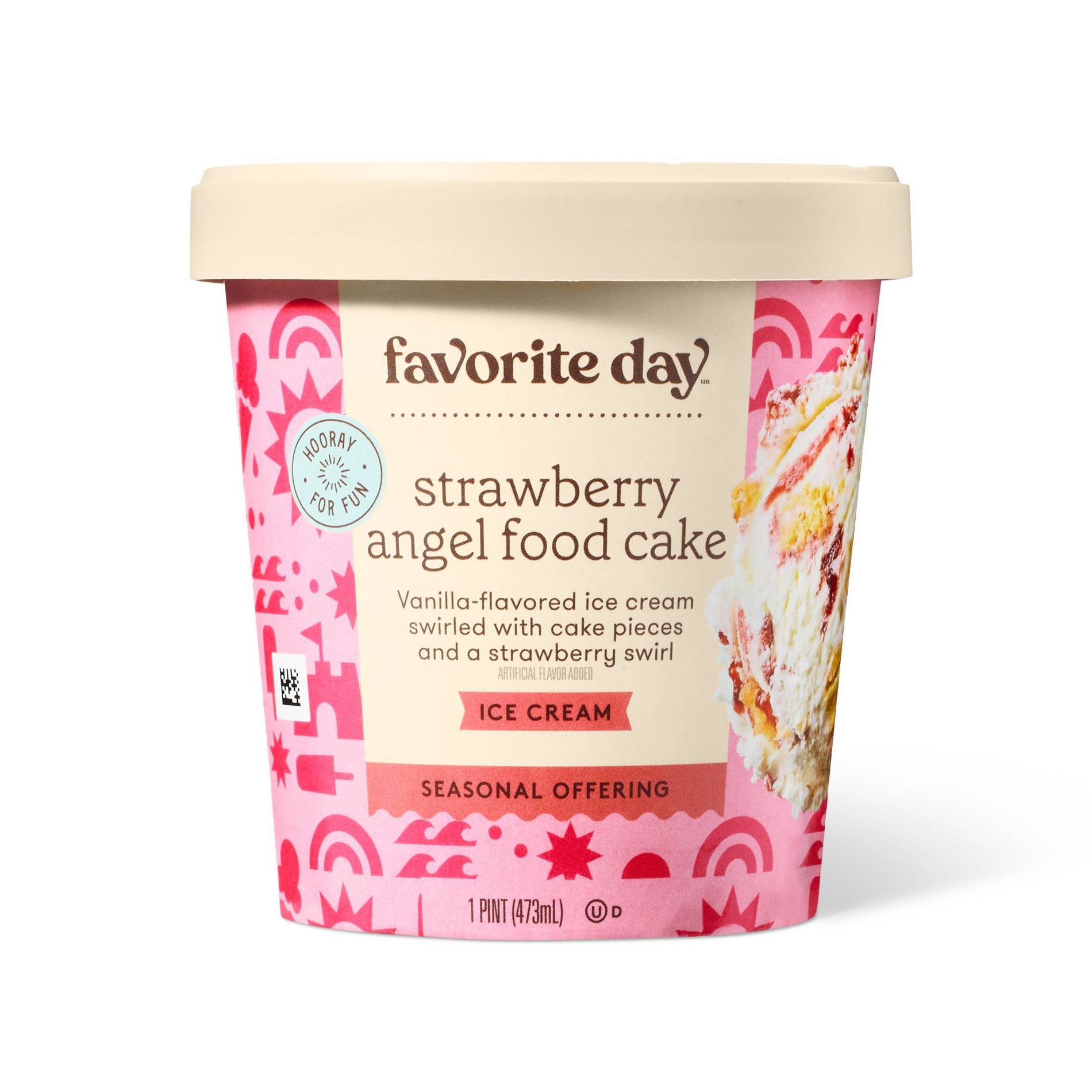 Angel Food Cake Ice Cream - 1 Pint  - Favorite Day™