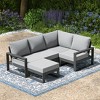 WestinTrends Montara 5-piece Outdoor Sectional Modular Patio Furniture Sofa Set - 2 of 4
