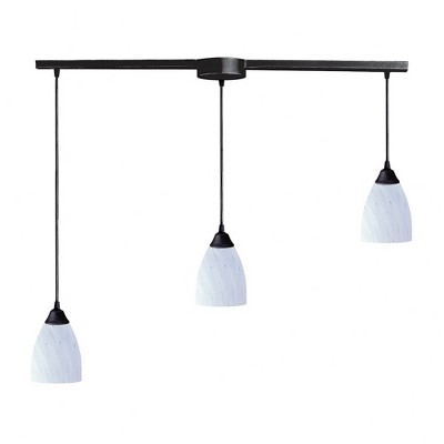 Elk Home Classico 3 - Light Pendant in  Dark Rust