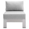 Modway Shore Sunbrella® Fabric Aluminum Outdoor Patio Armless Chair - 4 of 4