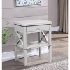 NicBex Nightstand with Drawers and Handles Modern Bedside Table with Open Storage Shelf for Bedroom,Living Room - 2 of 4