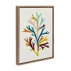 18" x 24" Sylvie Sea Plant by Alicia Schultz Framed Wall Canvas Gold - Kate & Laurel All Things Decor - 2 of 4