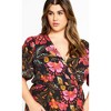 Women's Plus Size Bea Print Dress - black | CITY CHIC - 3 of 4