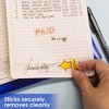 BAZIC Products® Yellow Color Printed Sign Here Flags with Dispenser, 50 Per Pack, 12 Packs - 4 of 4