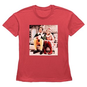 Womens Elf Buddy and Jovie Photo T Shirt - 1 of 3